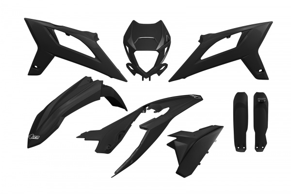 Full Plastic Kit black for Beta RR RACE 2T 250 - RR RACE 2T 300 - RR RACE 4T 350 - RR 4T 400 - RR RACE 2T 125 - RR RACE 2T 2...